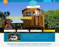 3482 : camping 4 etoiles bordeaux, location de bungalows toiles gironde pres du vignoble bordelais de saint-emilion