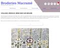 63982 : Véritable macramé brodé, vente en ligne de broderies macramé d'ameublement