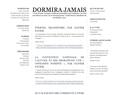 92282 : ON NE DORMIRA JAMAIS